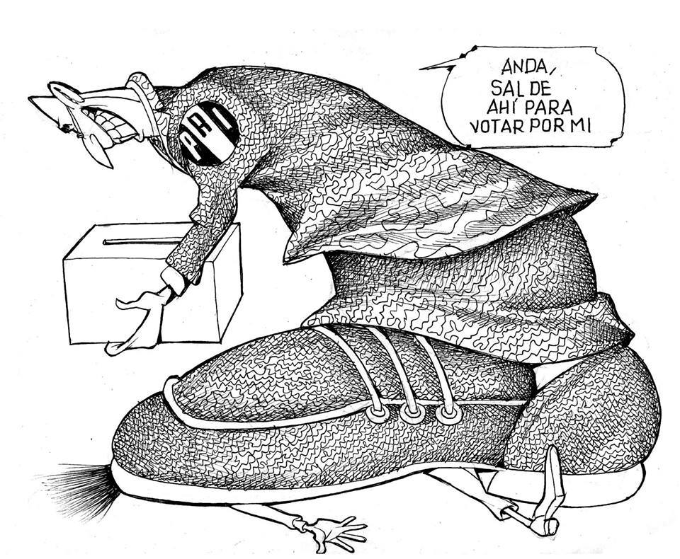 LUY: El peso de la democracia #caricatura