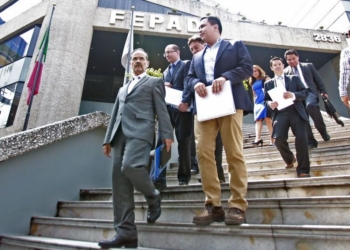 Acompaña Dirigente Estatal del PAN en Quintana Roo Eduardo Martínez a Gustavo Madero ante la FEPADE para presentar diversas denuncias en contra del Partido Verde