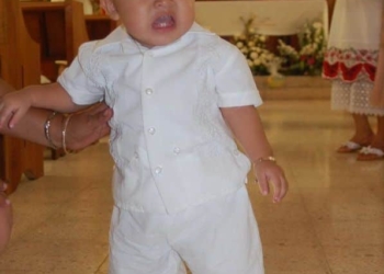 SOCIALES: Recibe las aguas del Jordán el pequeño Thiago Emiliano