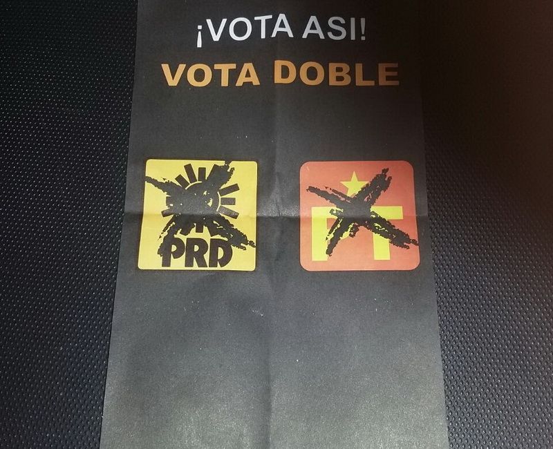 Campaña negra denuncia PRD en Consejo distrital 03