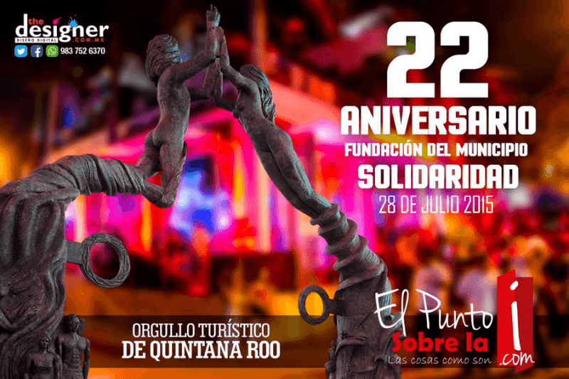 Felicidades a toda la comunidad Solidaridense por su 22 aniversario de haberse creado su municipio