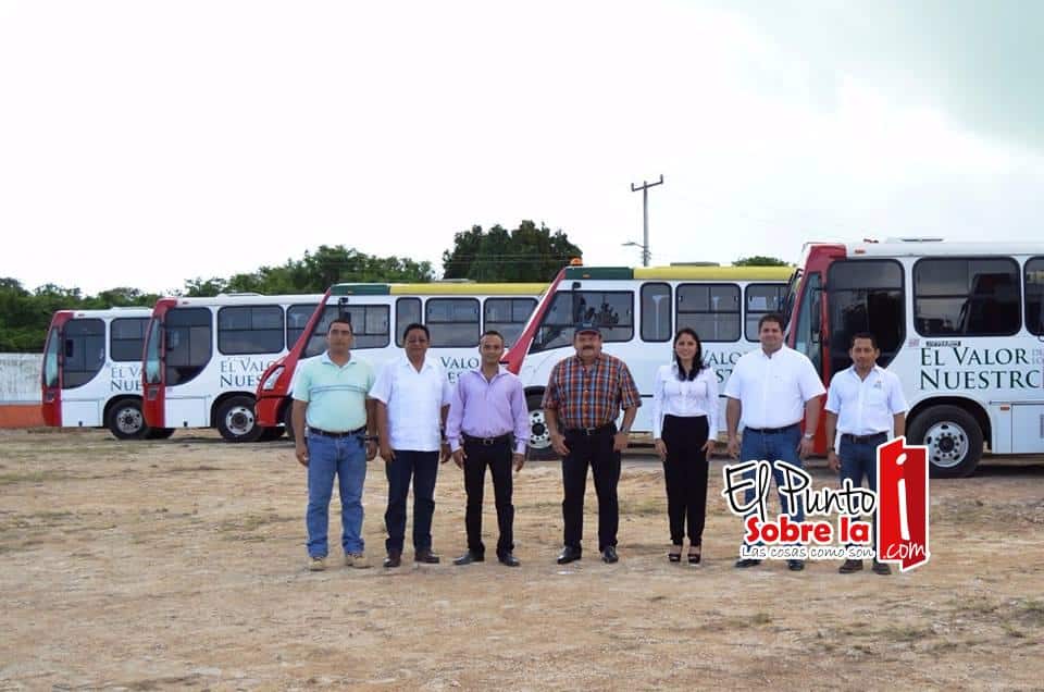Llegan los primeros autobuses urbanos a Chetumal