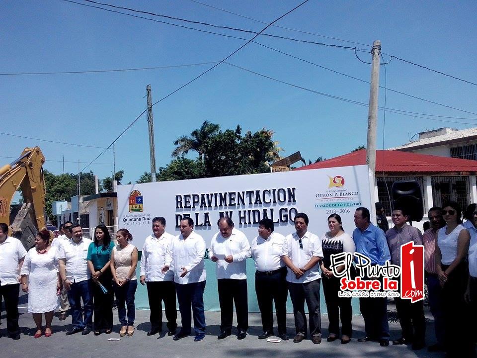 Arranca repavimentacion de la avenida Hidalgo