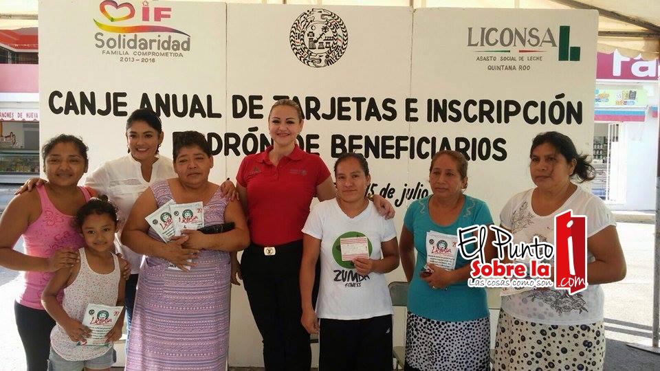 Inicia Liconsa canje de tarjetas y ampliación del padrón en Solidaridad