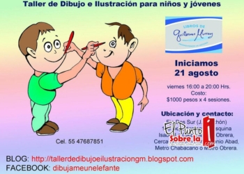 Taller de dibujo e ilustración para niños y jovenes