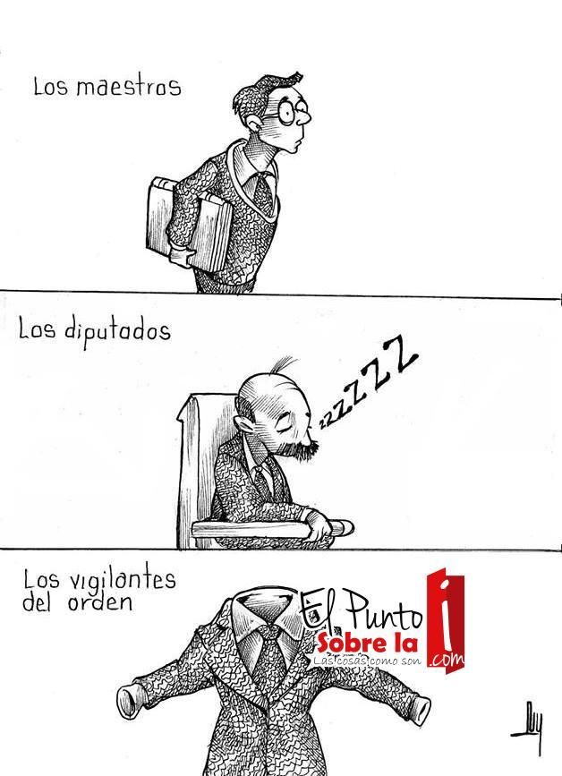 LUY: De tres no hacemos uno #caricatura