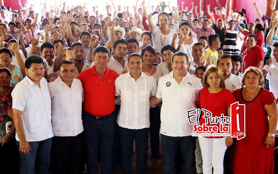 Total fortalecimiento al PRI en Bacalar