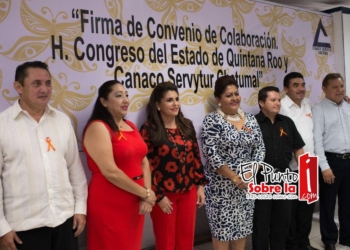 Estrechan lazos de colaboración Congreso y Canaco-Servitur