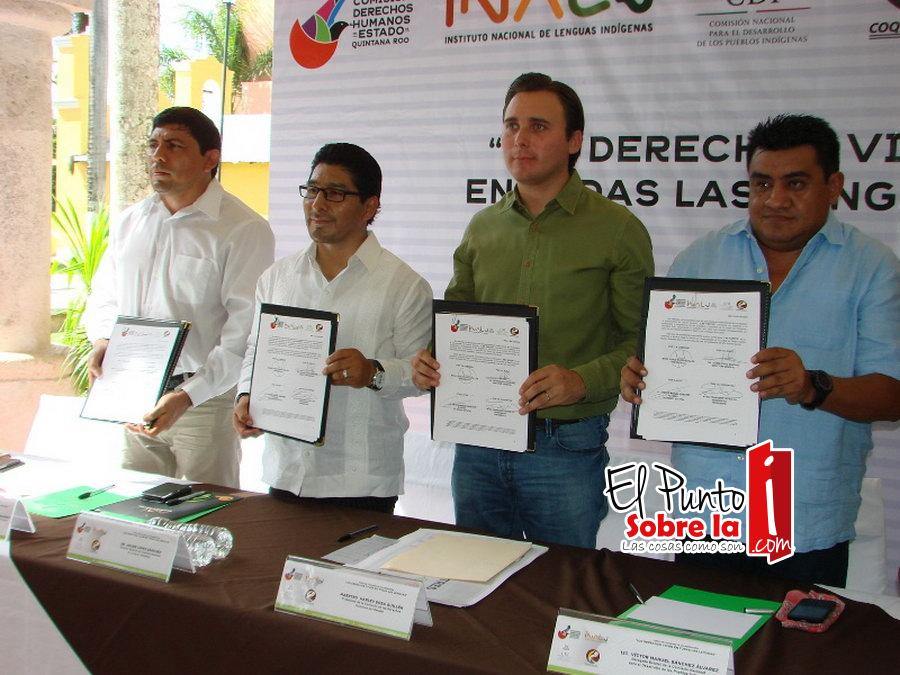 Signan convenio para fomentar y preservar lengua maya