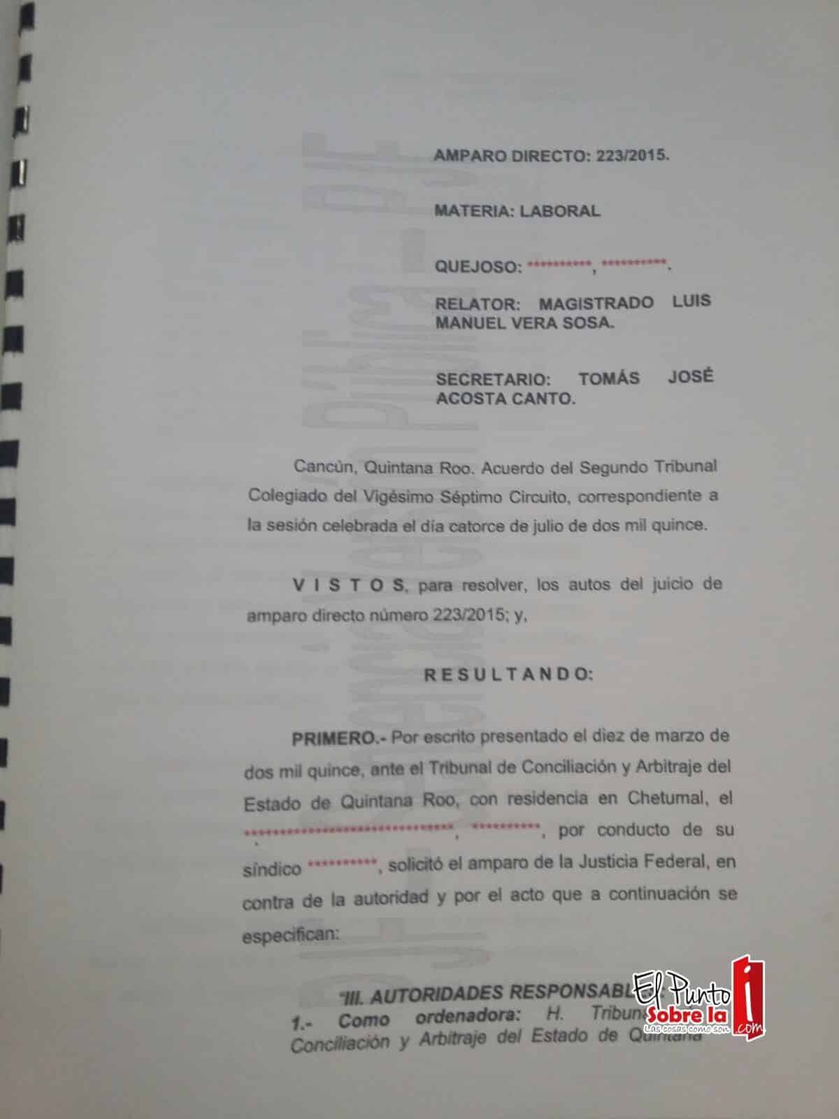Ex trabajadores de FCP se desplazan a Cancún porque no han pagado finiquito