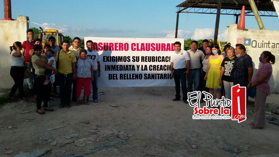 Clausuran perredistas basurero municipal