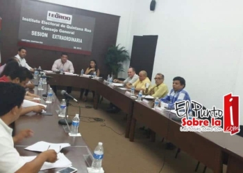 Ieqroo y partidos políticos presentan nuevo escenario de distritación al INE