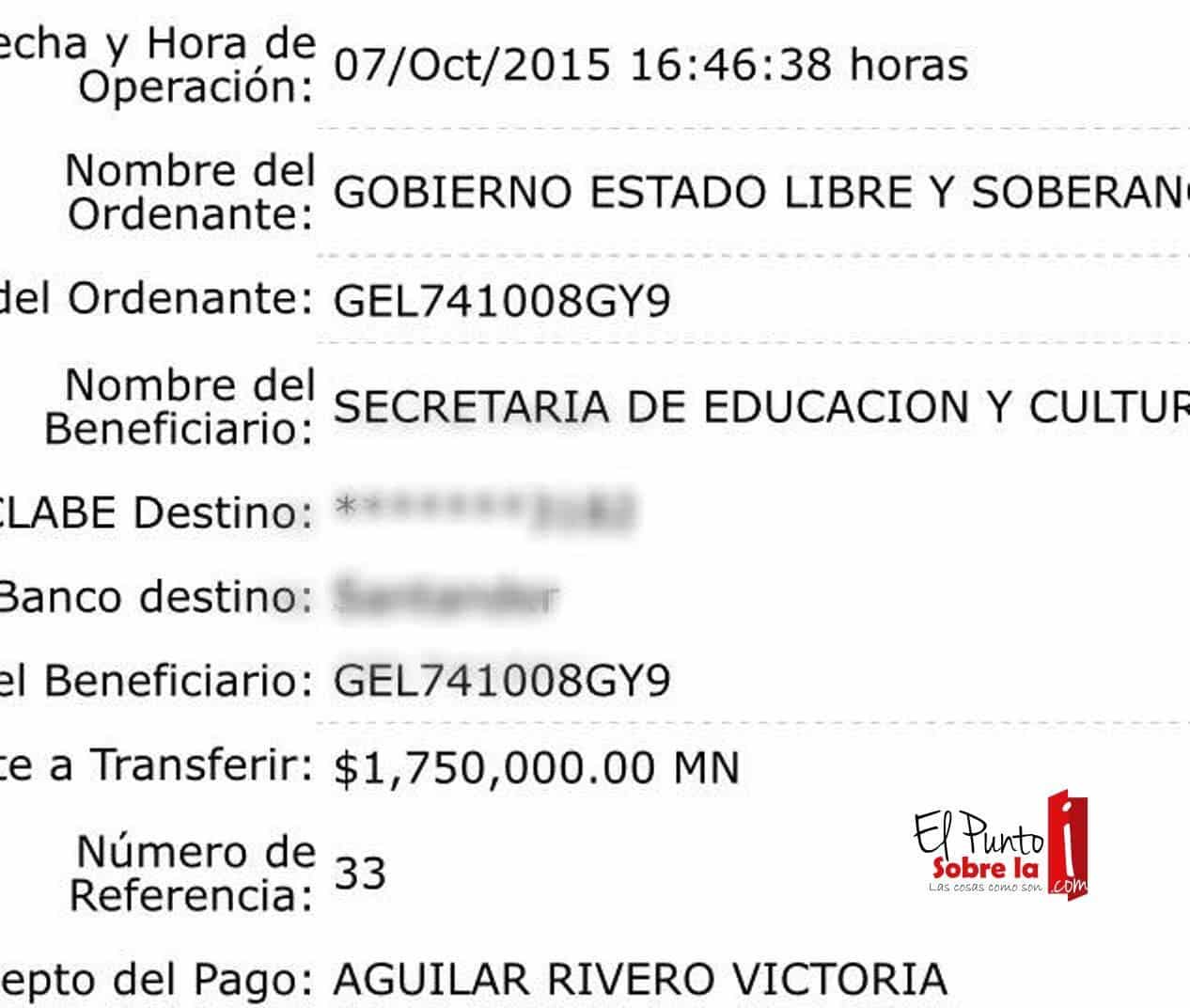 La SEyC se clava tres cuartos de millón de pesos?