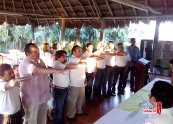 Instalan nueva dirigencia del PVEM en Bacalar
