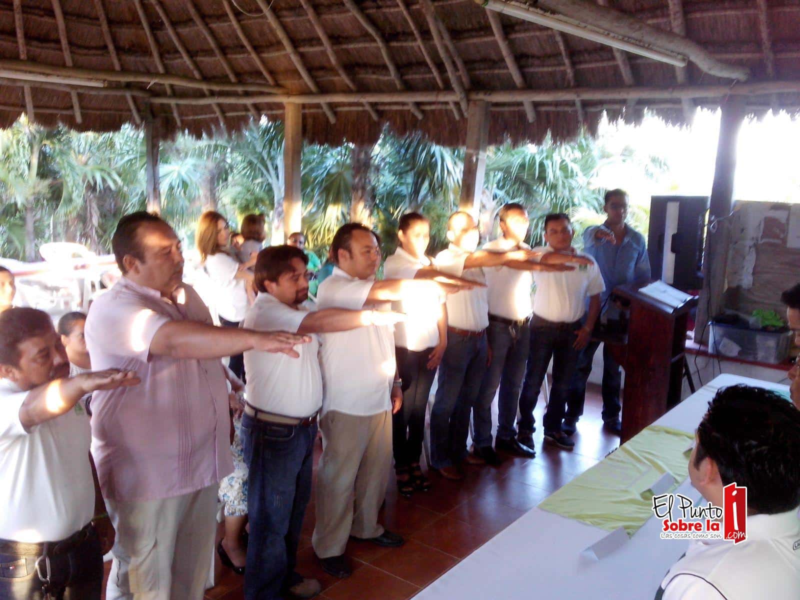 Instalan nueva dirigencia del PVEM en Bacalar