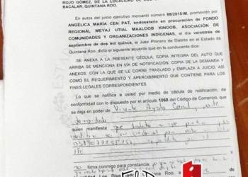 A lo “chino” pretende cobrar el Fondo regional Meyaj Utial Maaloob Kinoob” adeudo de habitantes de “Divorciados”