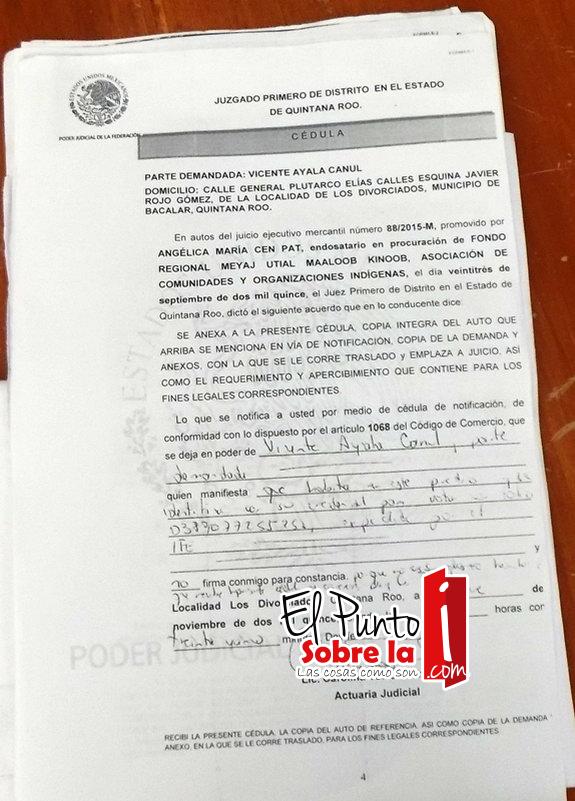 A lo “chino” pretende cobrar el Fondo regional Meyaj Utial Maaloob Kinoob” adeudo de habitantes de “Divorciados”