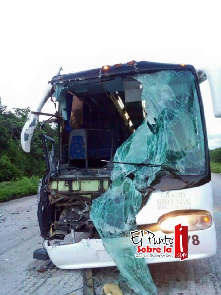Encontronazo de peso completo en el tramo FCP-Tulum