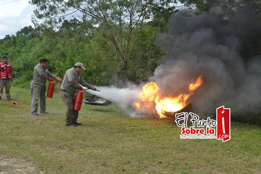 Capacitan a gasolineros  para combatir incendios