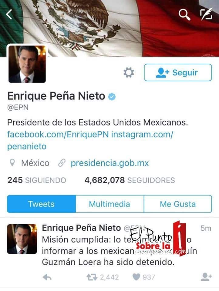 Joaquín “El Chapo” Guzmán Loera, está de nuevo tras las rejas