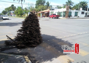 Chetumaleños adornan sus baches y alcantarillas abiertas
