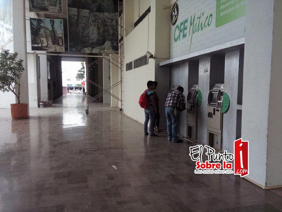 CFE-máticos, ubicados en zonas de riesgo para usuarios
