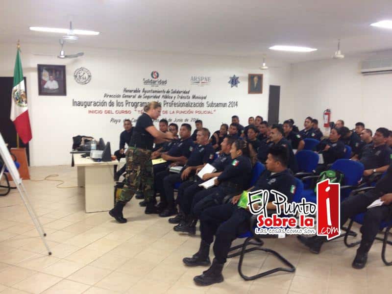 Solidaridad continúa con la capacitación a elementos de Seguridad Pública y Tránsito