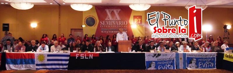 Emotiva y sobresaliente participación del PT en el XX seminario internacional de Partidos Políticos