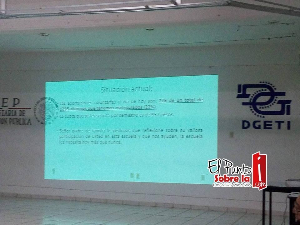 Insisten escuelas de nivel medio superior en «pasar la charola» a padres de familia