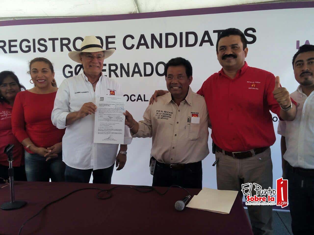 PT registra a su candidato a la gubernatura de Quintana Roo