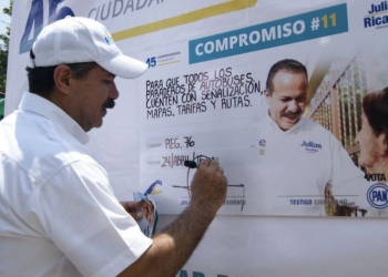 Patenta Julián Ricalde su compromiso por un transporte público ordenado
