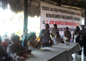 Militantes de Morena declinan a favor de Mauricio Góngora