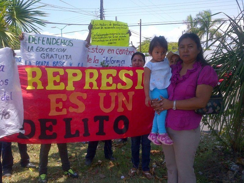 Se manifiesta maestra que no hizo exámenes de evaluación