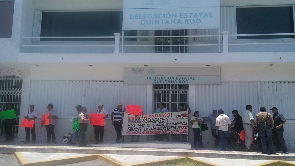 Campesinos exigen a SEDATU otorgue certeza legal de sus tierras
