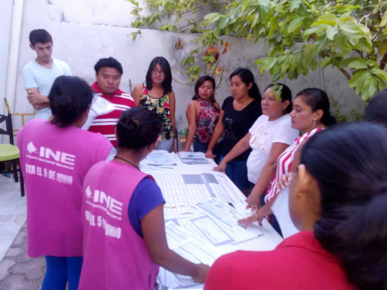 Completan partidos registro de representantes en casillas de los distritos del Sur de la entidad
