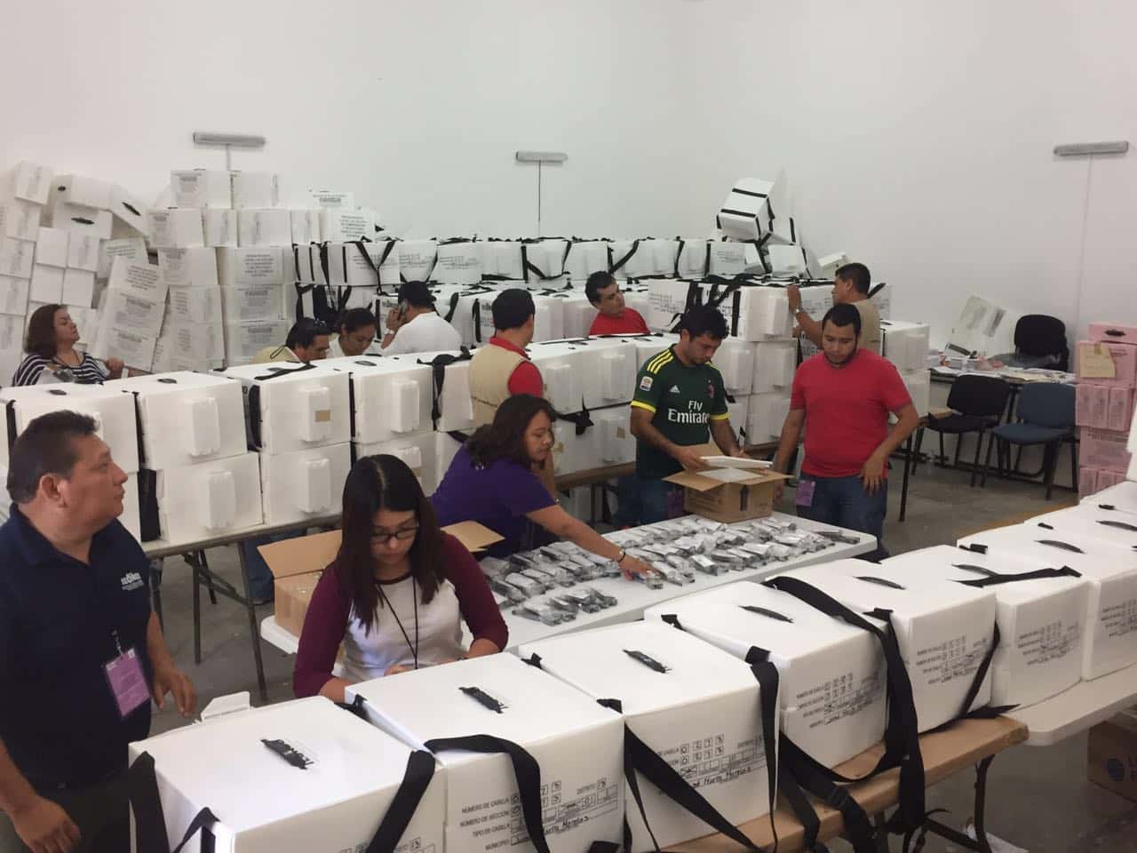 Listo material electoral para ser entregado en los distritos de Q.Roo