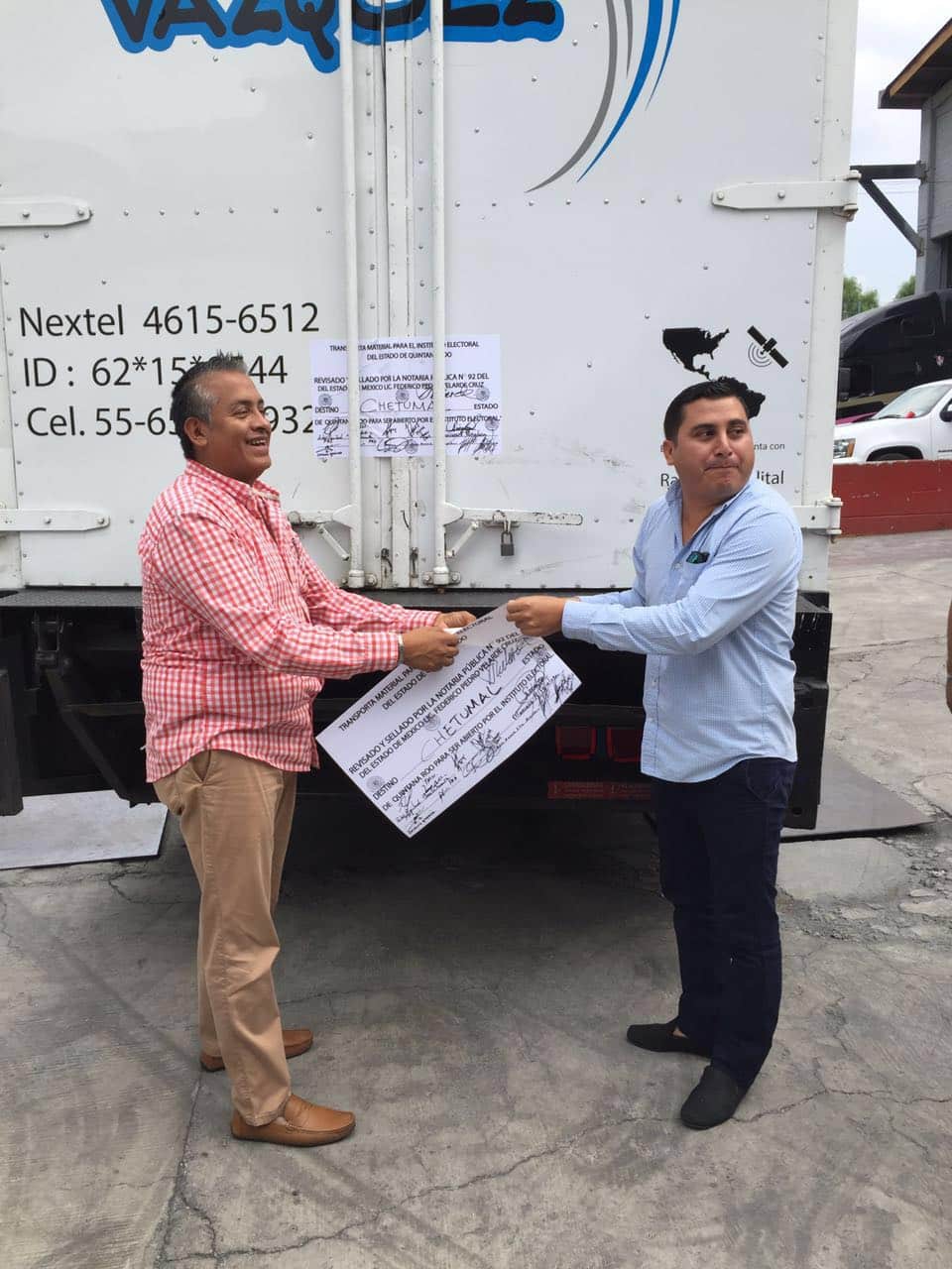 Inició el traslado de material electoral a la sede del Ieqroo