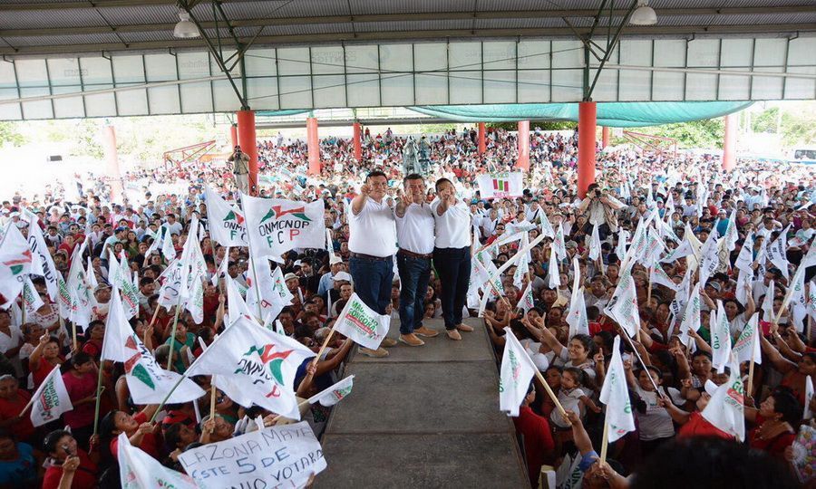 Más de 10 mil carrilloporteses le brindan cálida bienvenida a Mauricio Góngora