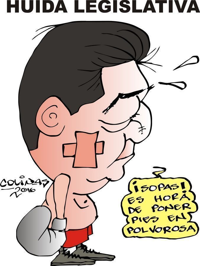 COLINAS: Huida legislativa