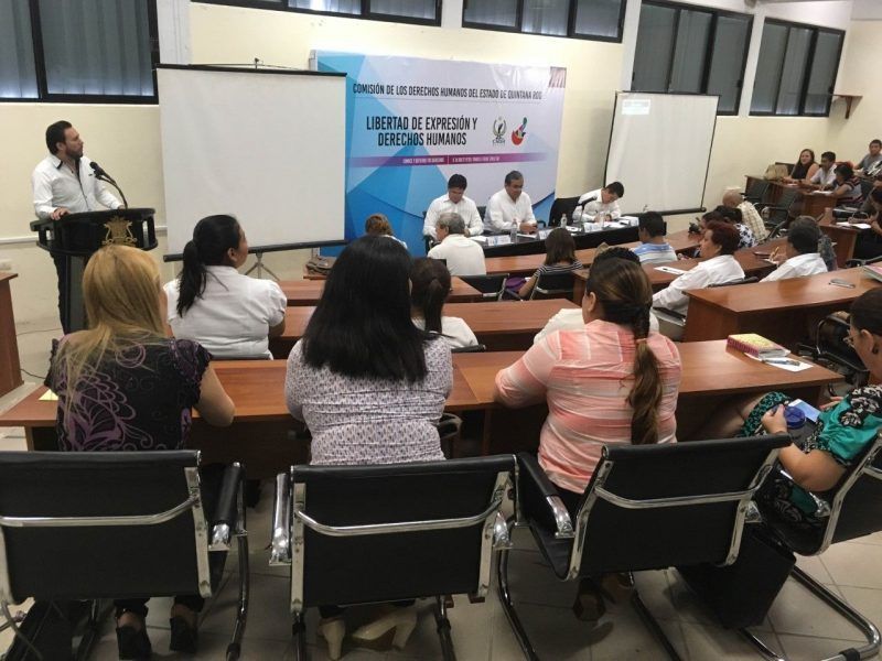 Realiza Derechos Humanos curso a periodistas sobre Libertad de Expresión