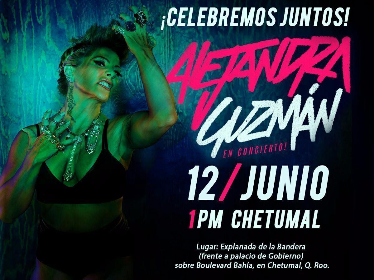 Concierto de Alejandra Guzmán para festejar a gobernador electo