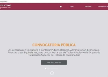 Pública la XIV Legislatura convocatoria para la titularidad de la Auditoria Superior de Quintana Roo