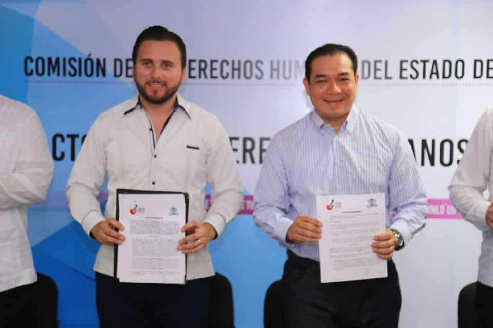 La UQRoo y la CDHQRoo firman el Pacto por los Derechos Humanos