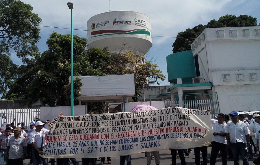 Revienta conflicto laboral en la CAPA