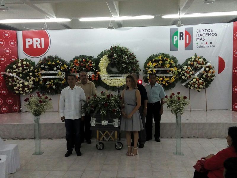 Priistas despiden a Don Isidro Rivera Cetina