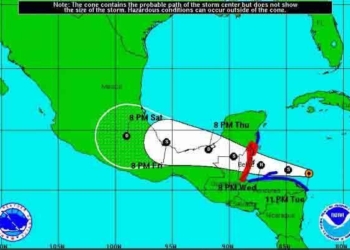 Alerta amarilla Sur y Centro del Estado de Quintana Roo