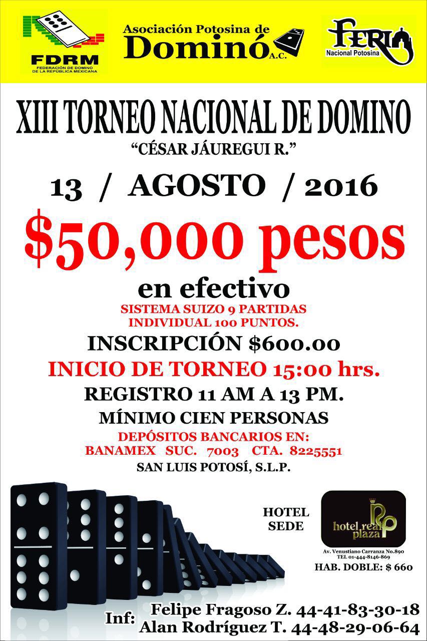 Promocionan en sureste mexicano el XIII torneo nacional de Dominó