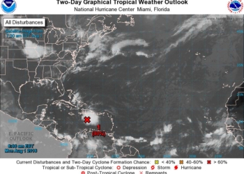 Monitorean fuerte Onda Tropical situada sobre el Mar Caribe