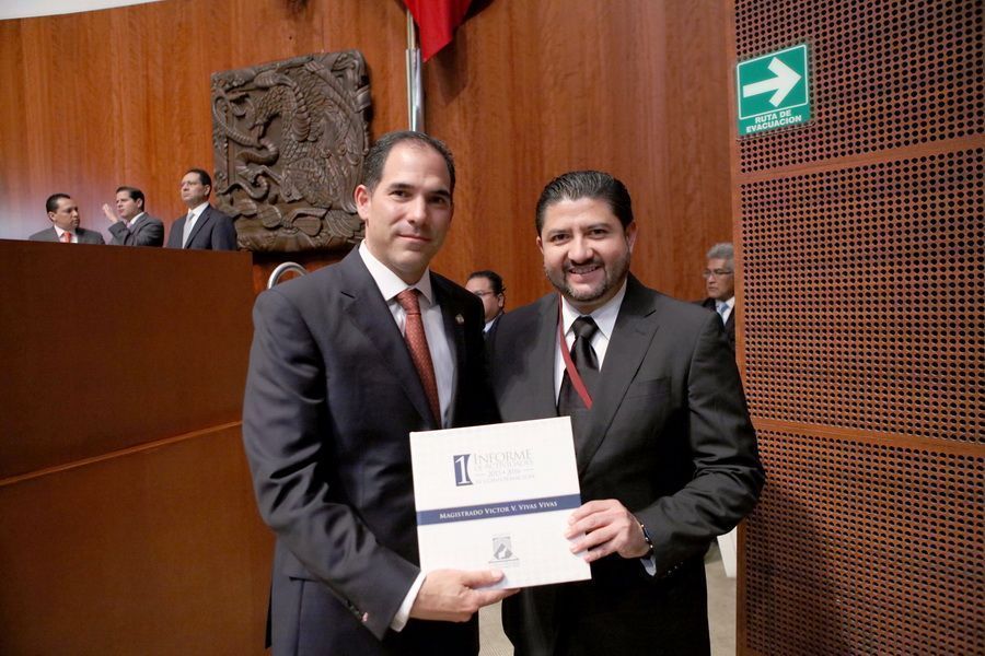 Recibe el Senado de la República el Primer Informe de Actividades 2015-2016 del TEQROO