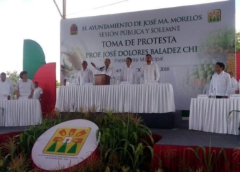 Rinde protesta José Dolores Baladez Chi, como Presidente Municipal de JMM